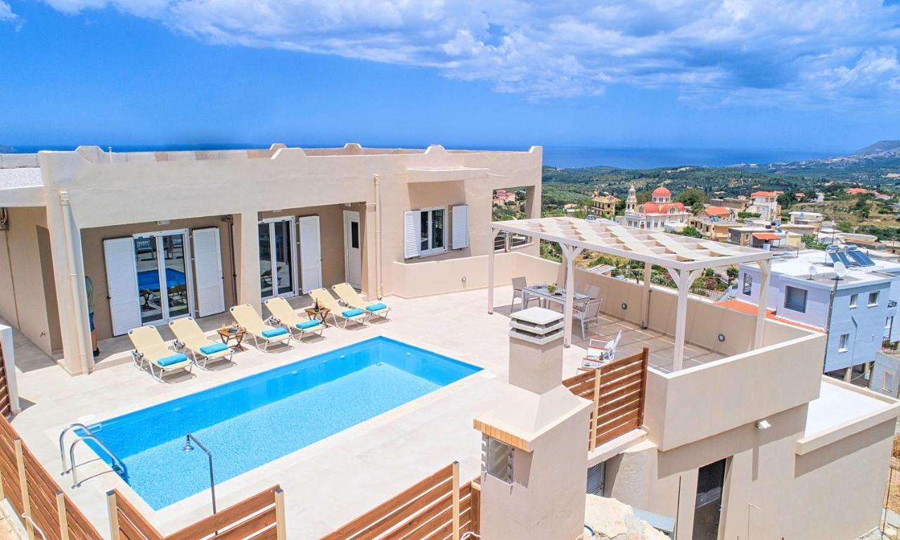 Villa Di Giorgio Heated Pool Kournás Esterno foto